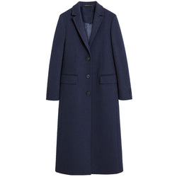 Blue Wool Jackets & Coat Made in Italy