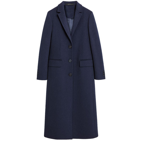 Blue Wool Jackets & Coat Made in Italy