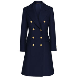 Blue Wool Jackets & Coat Made in Italy