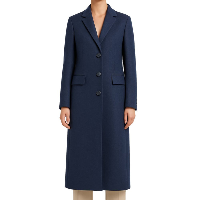 Blue Wool Jackets & Coat Made in Italy