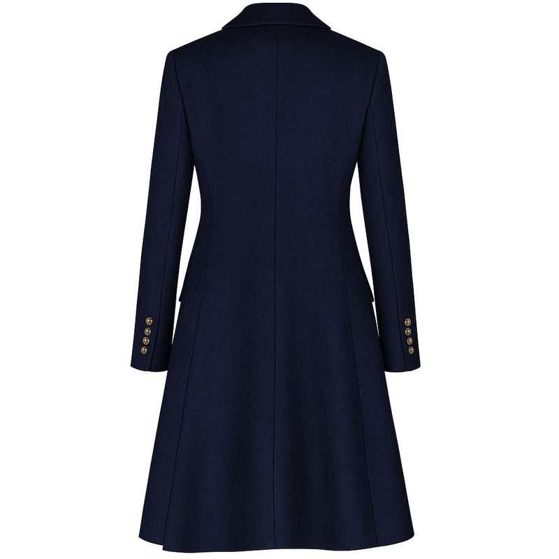 Blue Wool Jackets & Coat Made in Italy