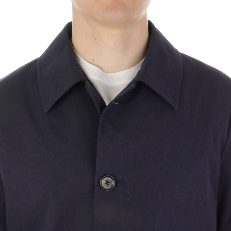 Blue Polyester Jacket Aquascutum