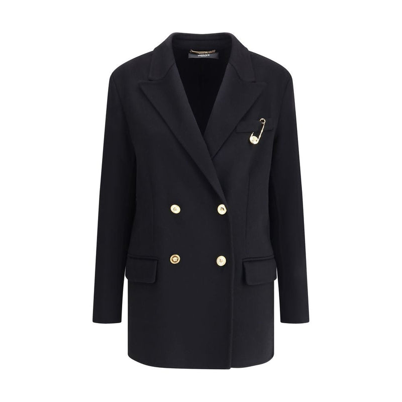 Wool and cachemire Double-breasted Coat Versace
