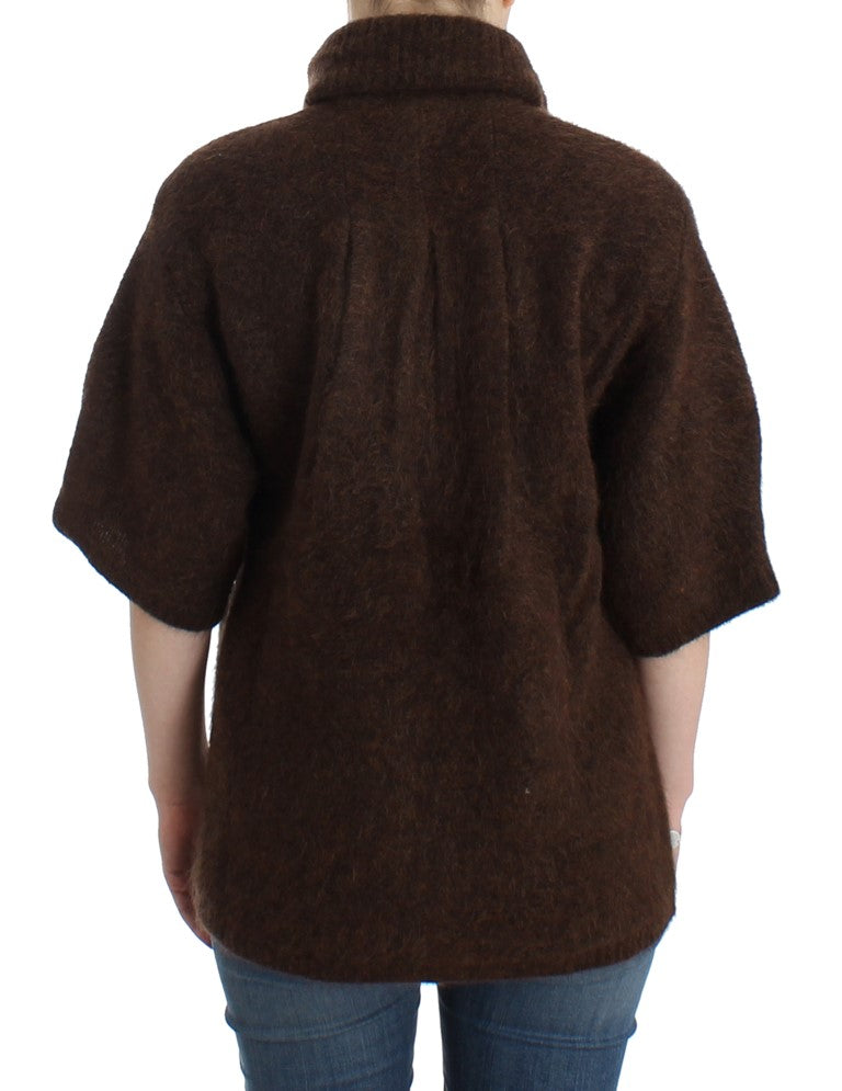 Elegant Short Sleeved Brown Cardigan Cavalli