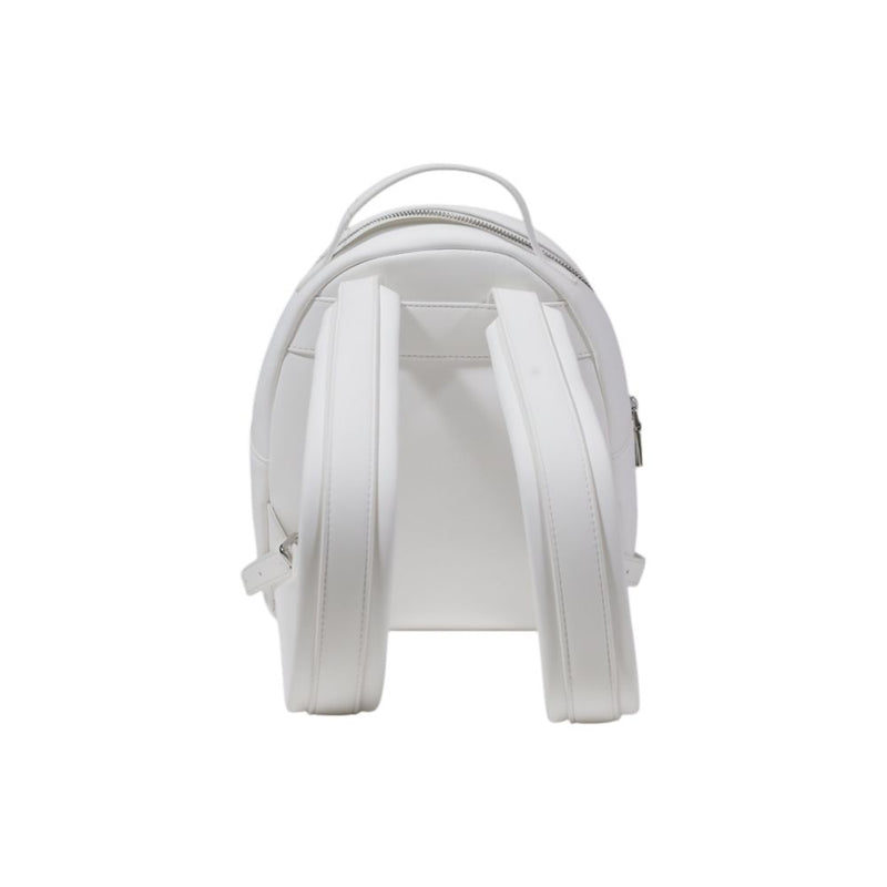 White Polyethylene Backpack Love Moschino