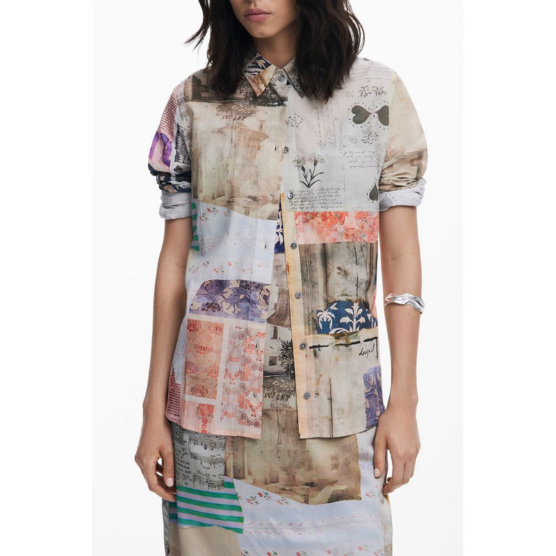 Beige Cotton Shirt Desigual