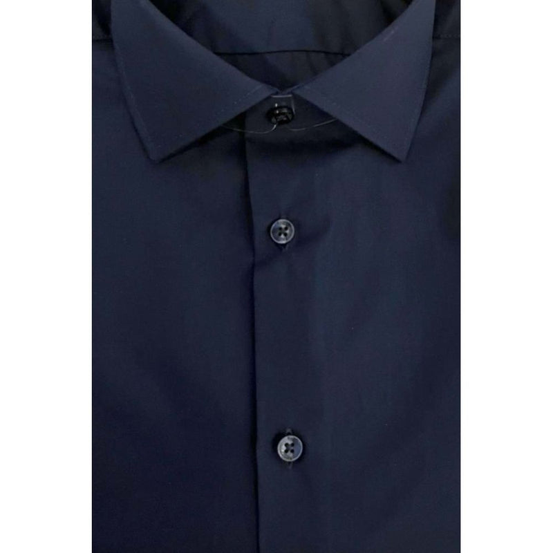 Blue Cotton Shirt Baldinini Trend