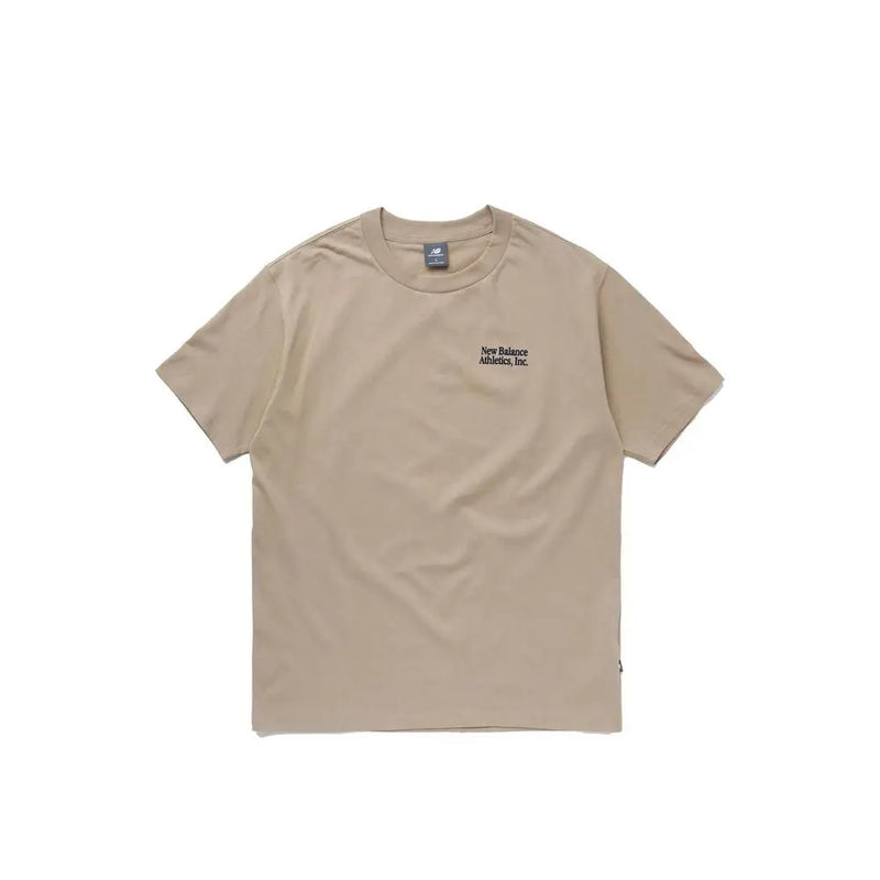 Beige Cotton T-Shirt New Balance