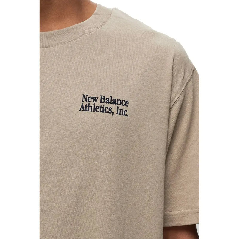 Beige Cotton T-Shirt New Balance