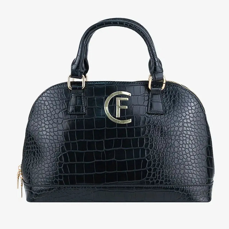 Black Artificial Leather Handbag CRISTINAEFFE