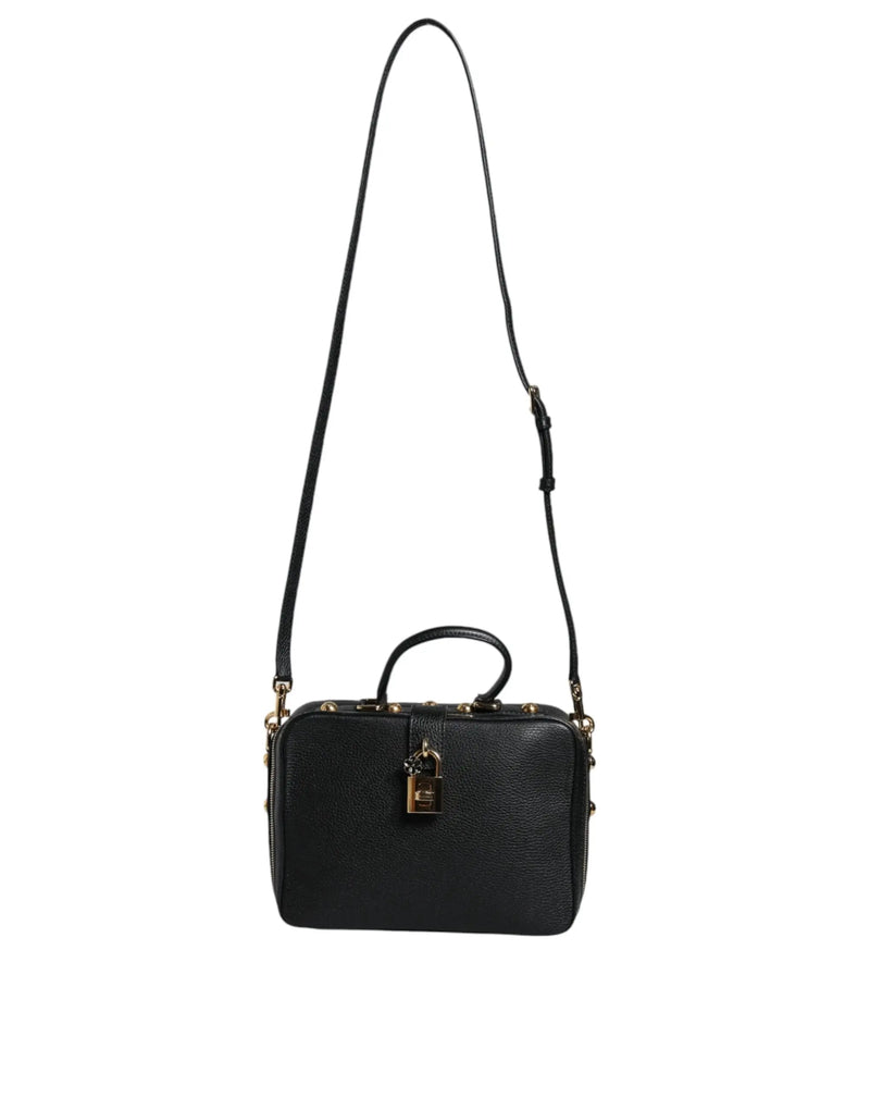 Black Calfskin Leather Welcome Handbag Bag Dolce & Gabbana