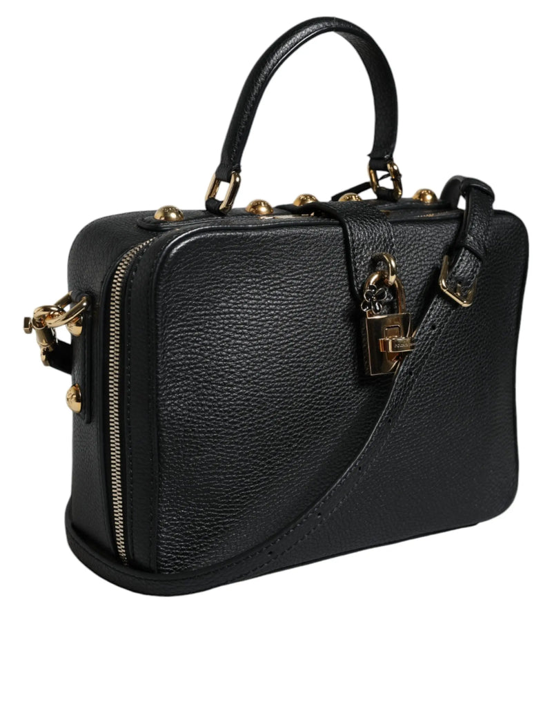 Black Calfskin Leather Welcome Handbag Bag Dolce & Gabbana