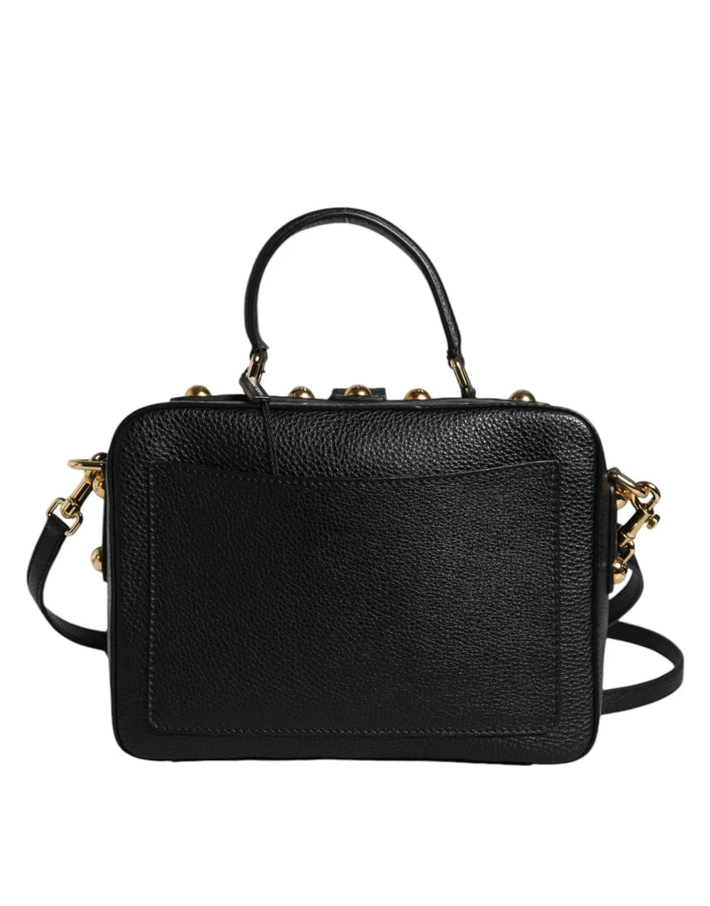 Black Calfskin Leather Welcome Handbag Bag Dolce & Gabbana