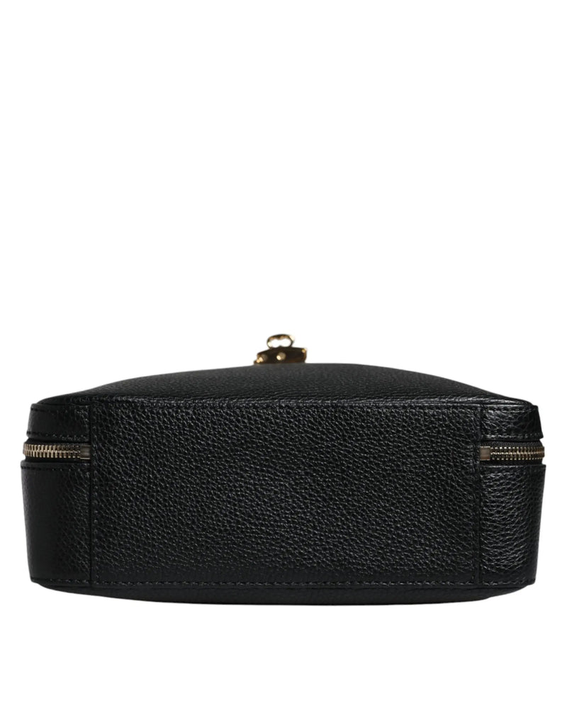 Black Calfskin Leather Welcome Handbag Bag Dolce & Gabbana