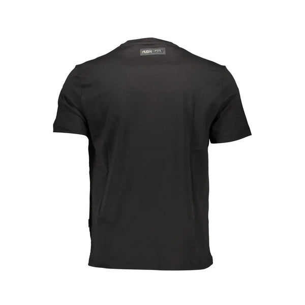 Black Cotton Men T-Shirt Plein Sport