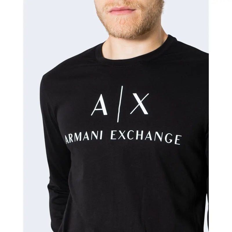 Black Cotton Shirt Armani Exchange