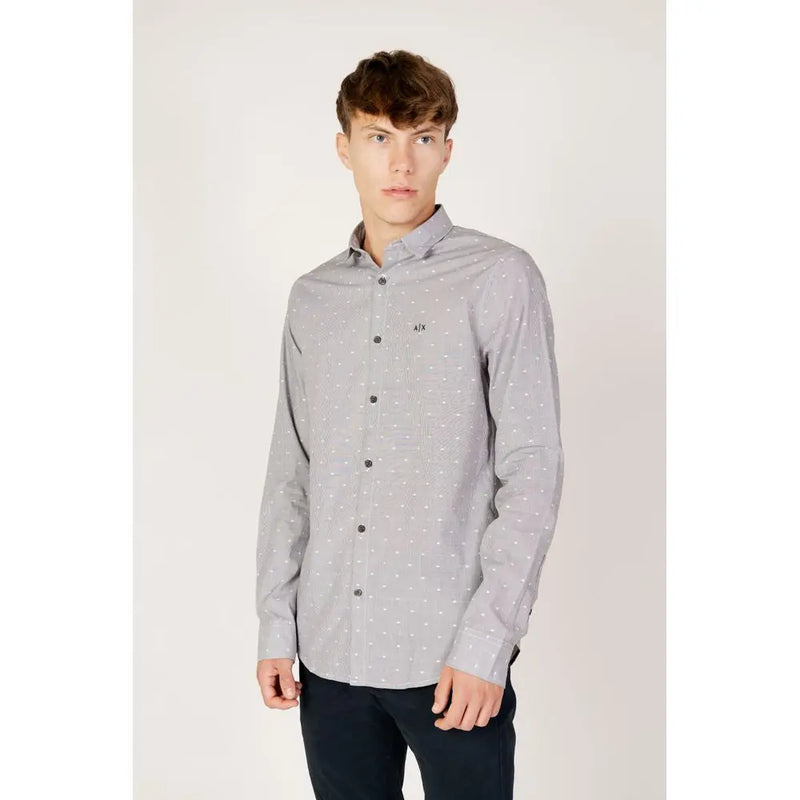 Black Cotton Shirt Armani Exchange