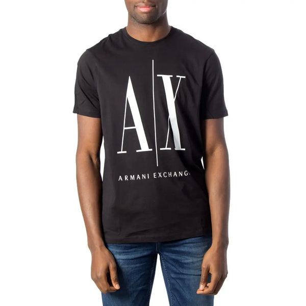 Black Cotton T-Shirt Armani Exchange