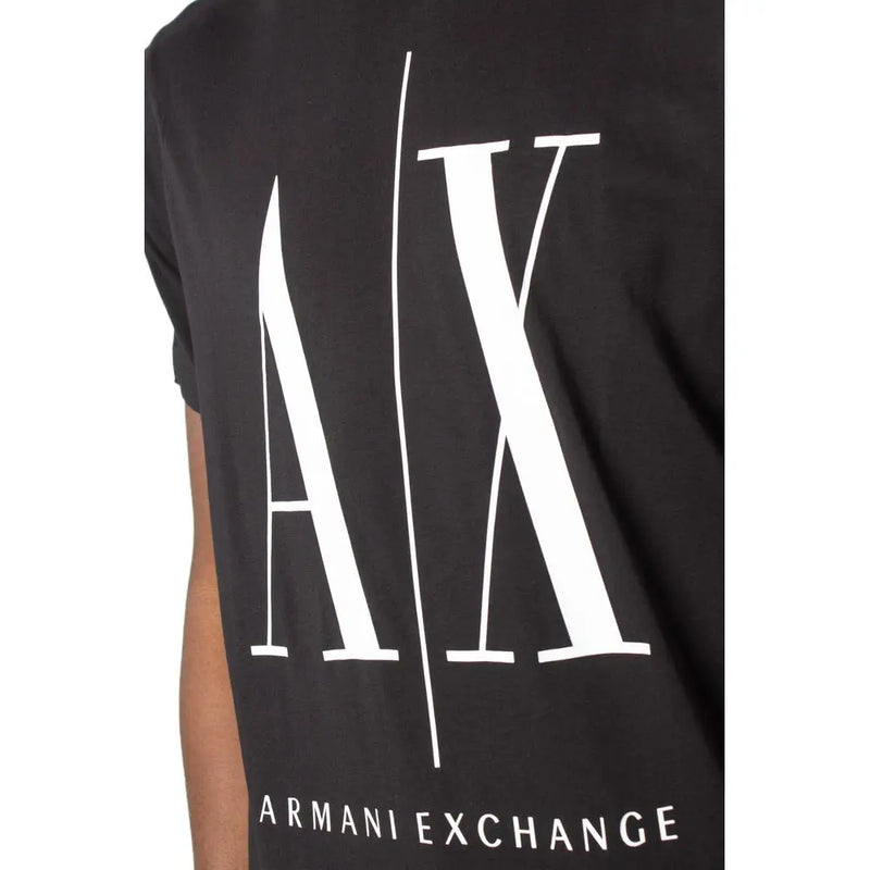 Black Cotton T-Shirt Armani Exchange