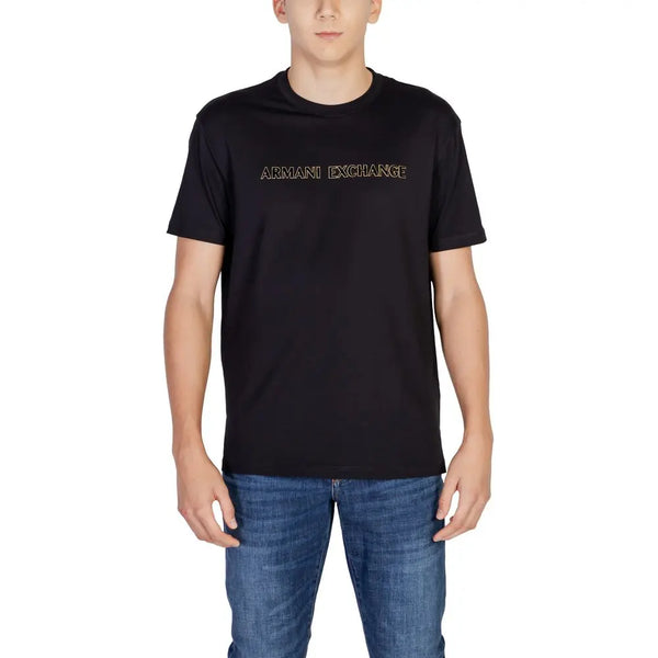 Black Cotton T-Shirt Armani Exchange