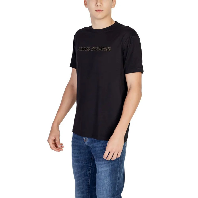 Black Cotton T-Shirt Armani Exchange