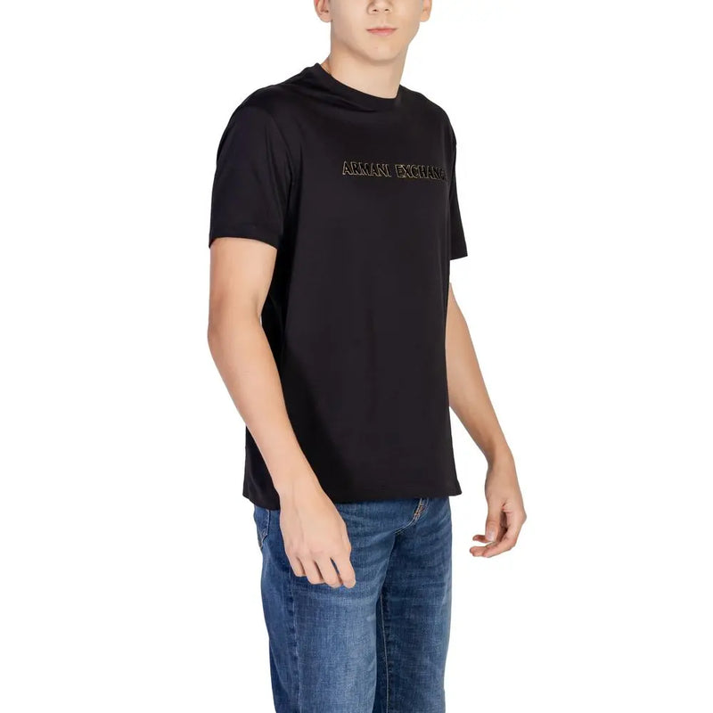 Black Cotton T-Shirt Armani Exchange