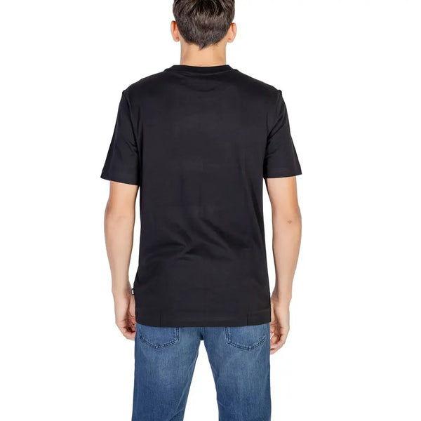 Black Cotton T-Shirt Hugo Boss