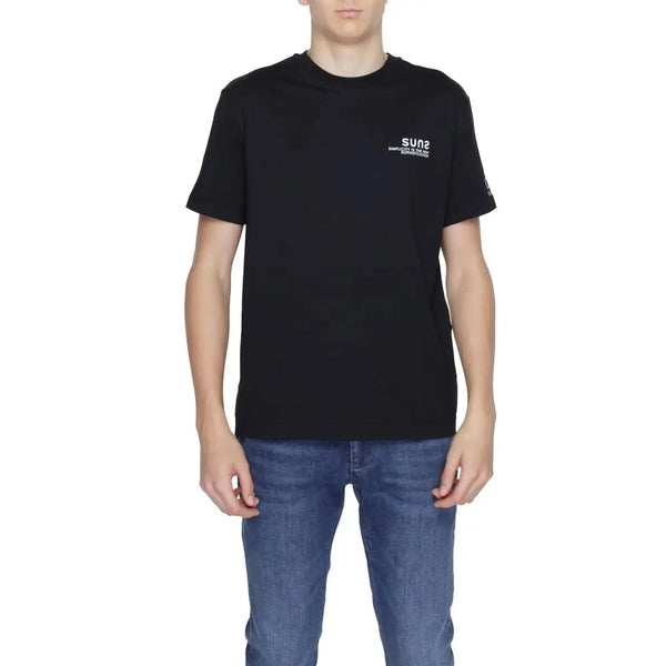 Black Cotton T-Shirt Suns