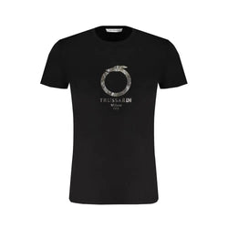 Black Cotton T-Shirt Trussardi