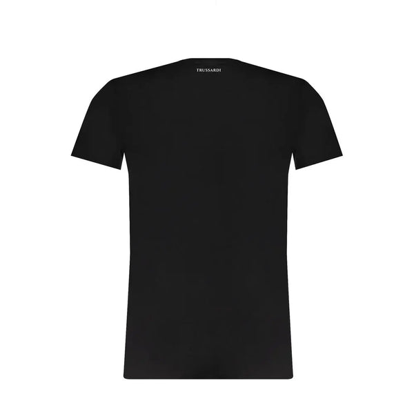 Black Cotton T-Shirt Trussardi