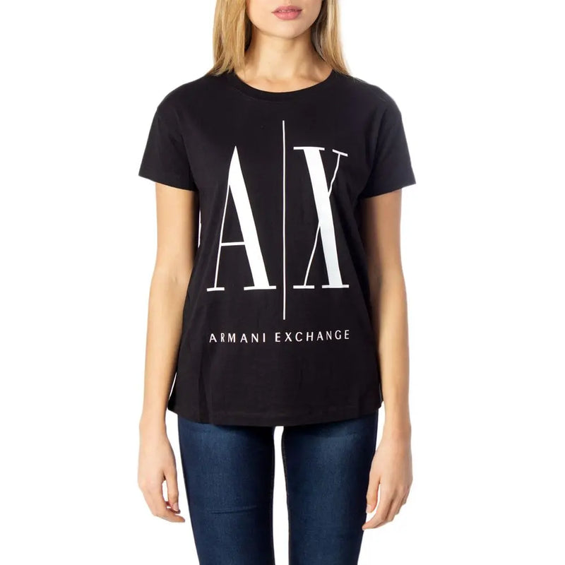 Black Cotton Tops & T-Shirt Armani Exchange