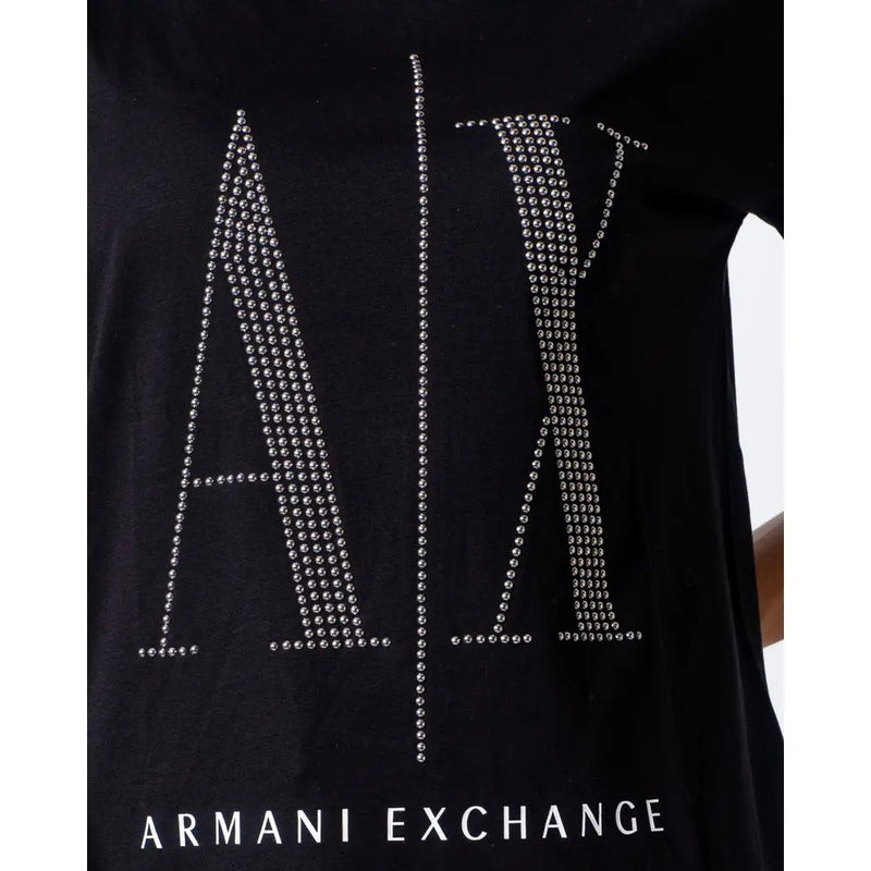 Black Cotton Tops & T-Shirt Armani Exchange