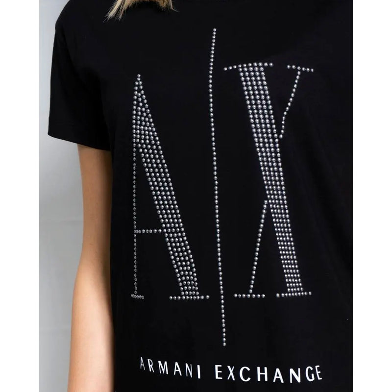 Black Cotton Tops & T-Shirt Armani Exchange