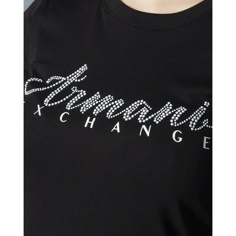 Black Cotton Tops & T-Shirt Armani Exchange