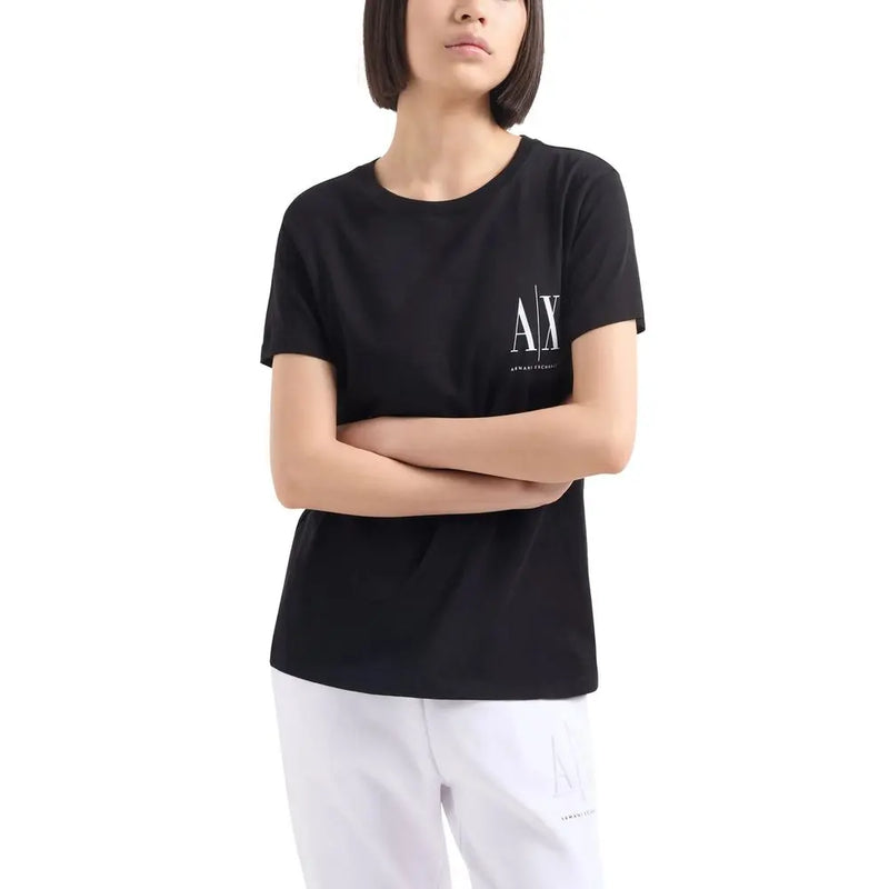 Black Cotton Tops & T-Shirt Armani Exchange