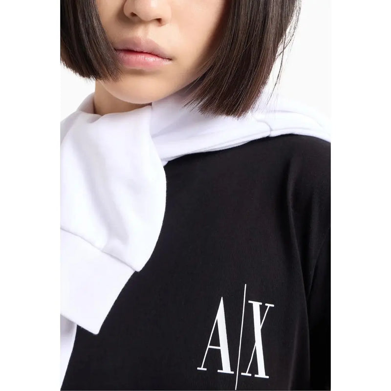 Black Cotton Tops & T-Shirt Armani Exchange