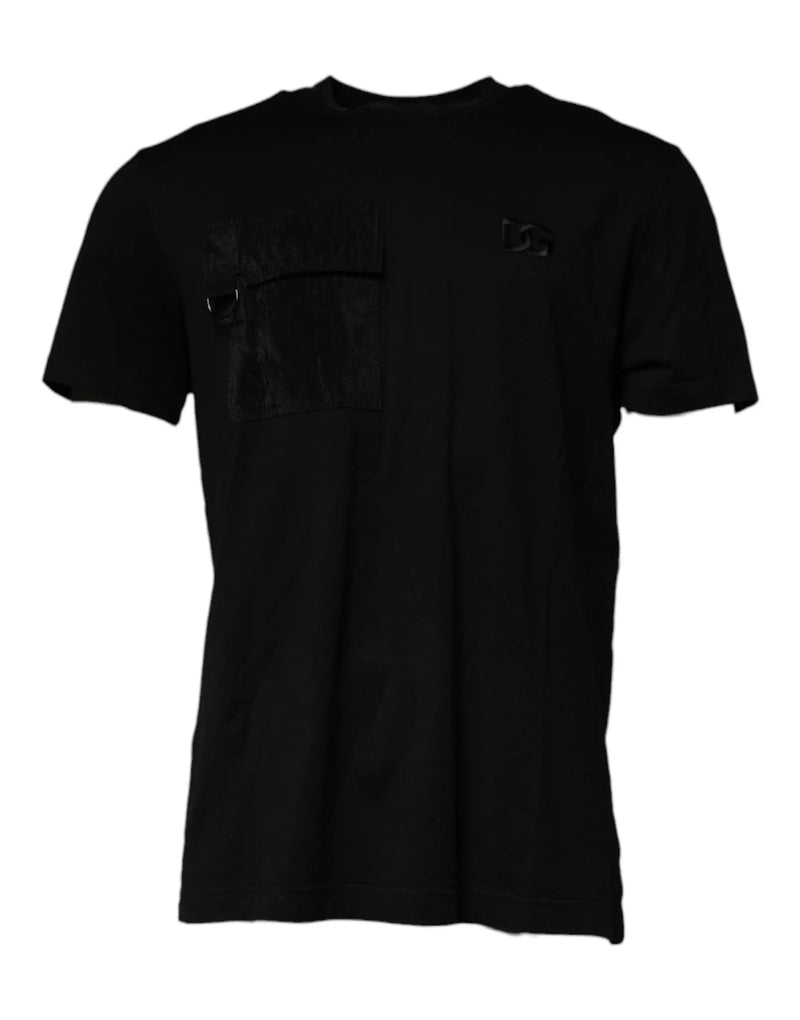 Black Crew Neck Short Sleeve T-shirt Dolce & Gabbana