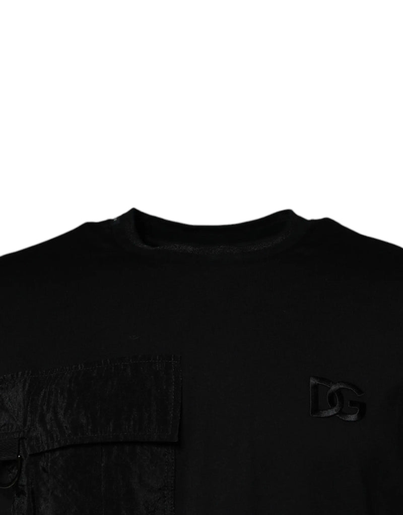 Black Crew Neck Short Sleeve T-shirt Dolce & Gabbana