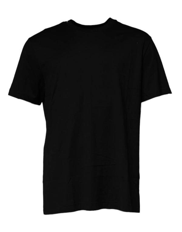 Black Crew Neck Short Sleeve T-shirt Dolce & Gabbana