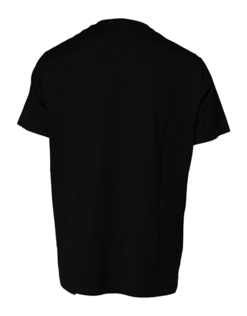 Black Crew Neck Short Sleeve T-shirt Dolce & Gabbana