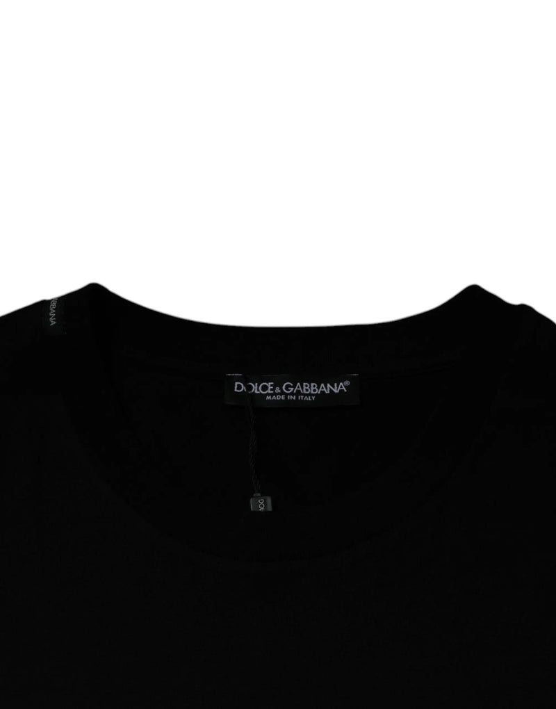 Black Crew Neck Short Sleeve T-shirt Dolce & Gabbana