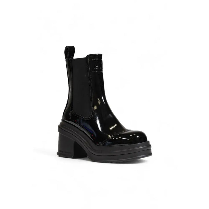 Black Polyester Boot Armani Exchange