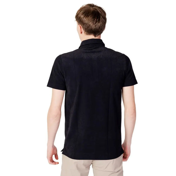 Black Polyester Polo Shirt Suns