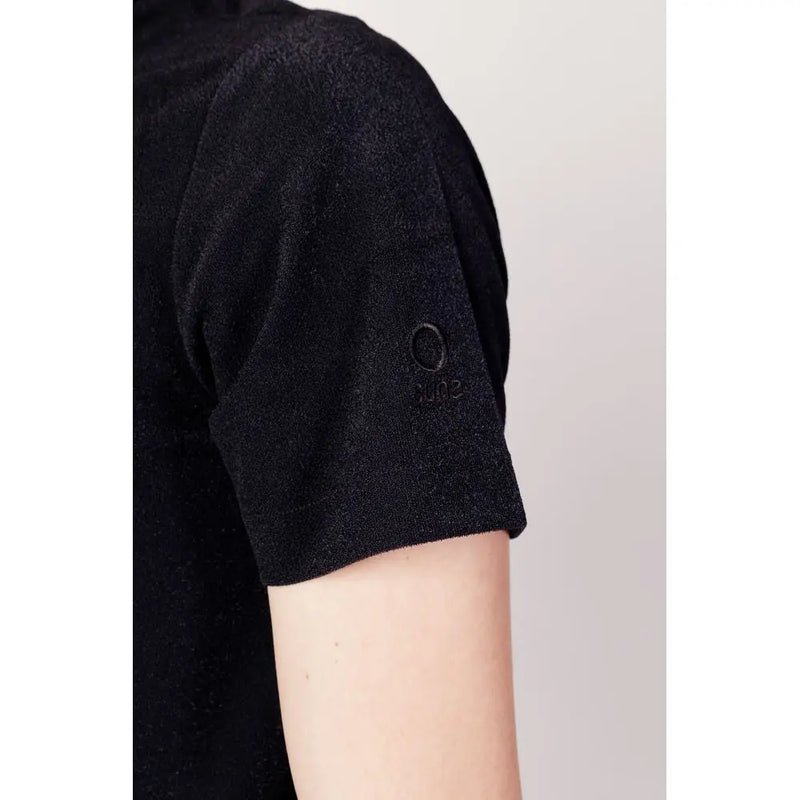 Black Polyester Polo Shirt Suns