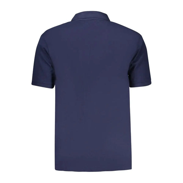 Blue Cotton Polo Shirt Fila