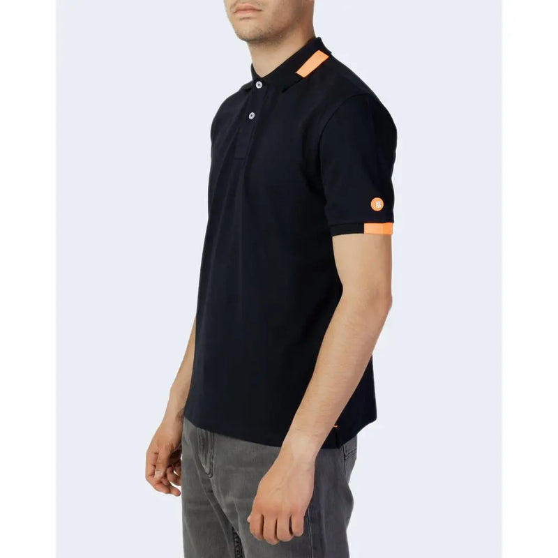 Blue Cotton Polo Shirt Suns