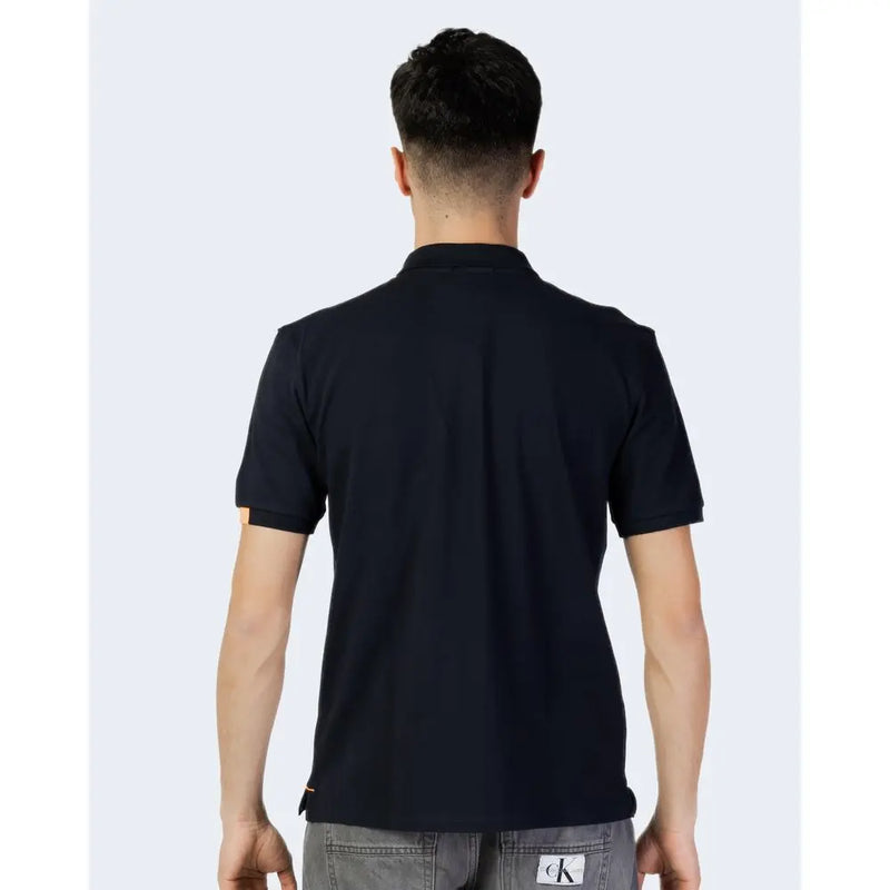 Blue Cotton Polo Shirt Suns