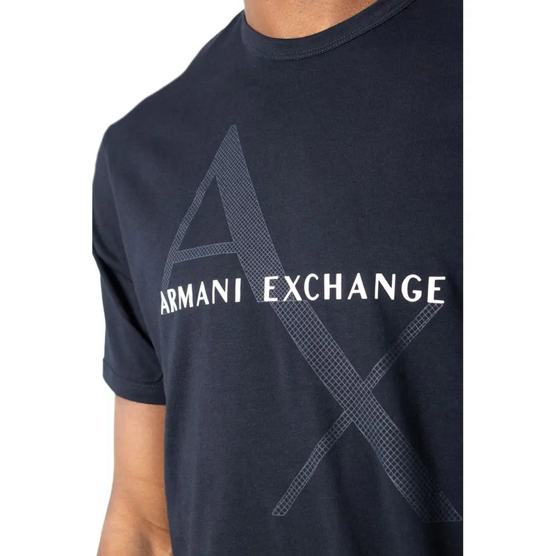 Blue Cotton T-Shirt Armani Exchange