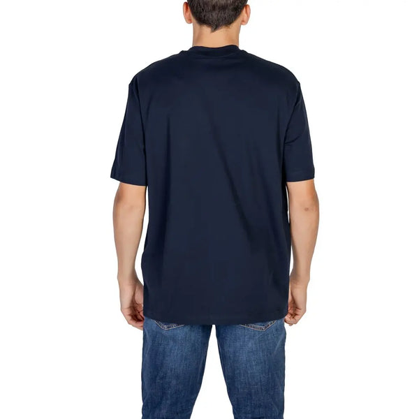 Blue Cotton T-Shirt Armani Exchange