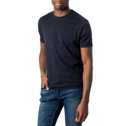 Blue Cotton T-Shirt Armani Exchange